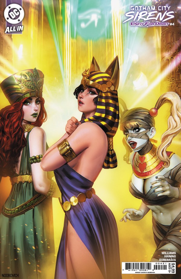 Gotham City Sirens: Unfit for Orbit #4 Cover B Noobovich Variant