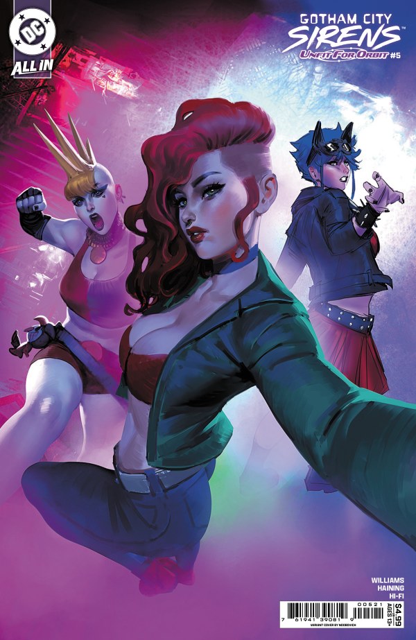 Gotham City Sirens: Unfit for Orbit #5 Cover B Noobovich Variant