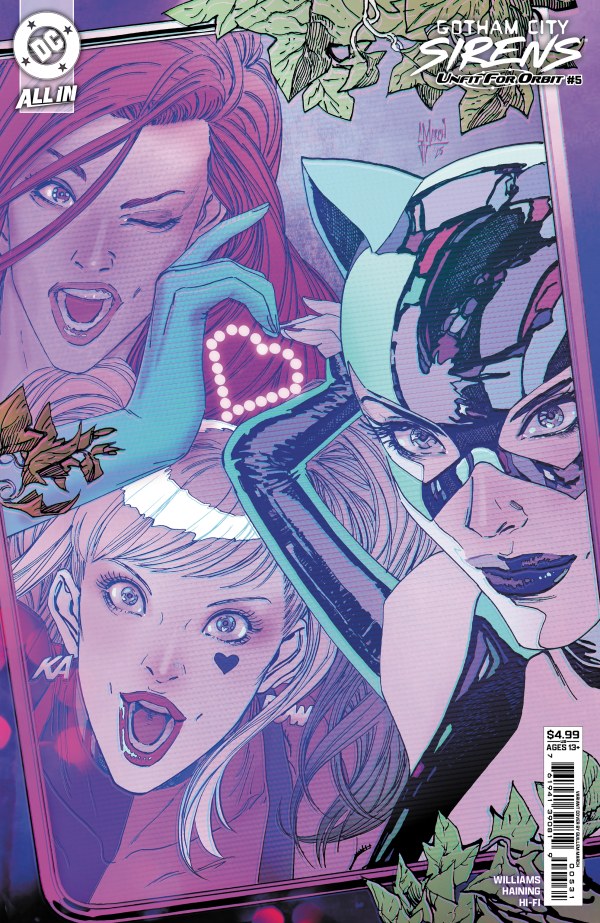 Gotham City Sirens: Unfit for Orbit #5 Cover C Guillem March Connecting Variant