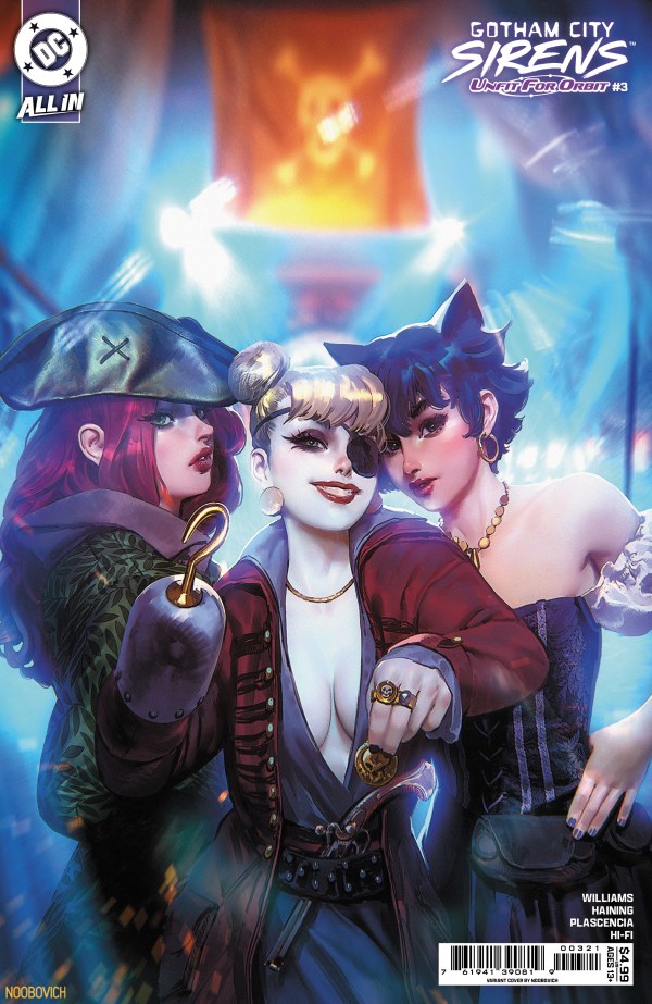Gotham City Sirens: Unfit for Orbit #3 Cover B Noobovich Variant